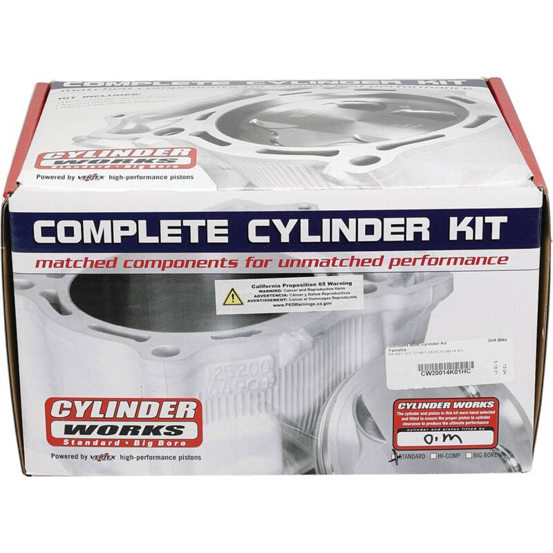 Yamaha WR 450 F Standard Bore Cylinder Kit - Cylinder Works - High Compression - `21-`23